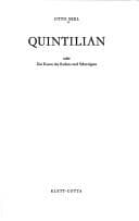 Tapa de Quintilian