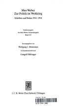 Tapa de Max Weber-Studienausgabe : Band I/15