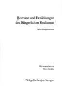 Tapa de Romane und Erzählungen des bürgerlichen Realismus