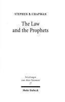 Tapa de The law and the prophets