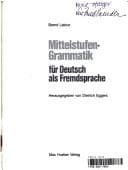 Tapa de Mittelstufen-Grammatik für Deutsch als Fremdsprache