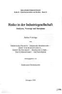 Tapa de Risiko in der Industriegesellschaft