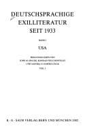 Tapa de Deutsche Exilliteratur Seit 1933