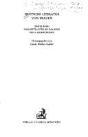 Tapa de Deutsche Literatur Von Frauen Erster