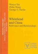 Tapa de Whitehead and China: relevance and relationship
