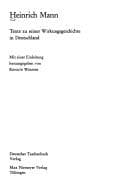 Tapa de Heinrich Mann