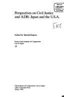 Tapa de Perspectives on civil justice and ADR
