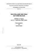 Tapa de Die Stellung der Frau auf dem Balkan