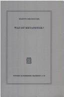 Tapa de Was ist Metaphysik?
