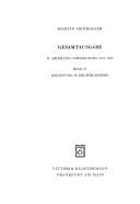 Tapa de Gesamtausgabe, Kt, Bd.27, Einleitung in die Philosophie