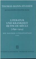 Tapa de Literatur Und Krankheit Im Fin-de-Siecle, 1890-1914