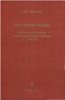 Tapa de Early modern English