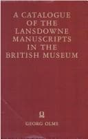 Tapa de A Catalogue of the Lansdowne Manuscripts in the British Museum