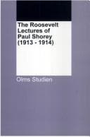 Tapa de The Roosevelt lectures of Paul Shorey (1913-1914)