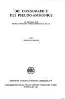Tapa de Die Doxographie des Pseudo-Ammonios