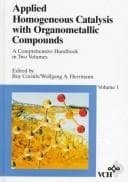 Tapa de Applied homogeneous catalysis with organometallic compounds