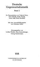 Tapa de Deutsche Gegenwartsdramatik II.