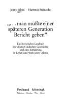 Tapa de --man musste einer spateren Generation Bericht geben