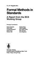 Tapa de Formal methods in standards