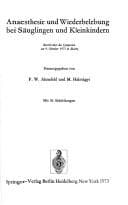 Tapa de Anaesthesie und Wiederbelebung bei Säuglingen und Kleinkindern