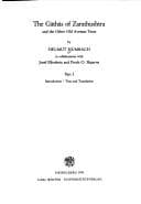 Tapa de The Gathas of Zarathushtra