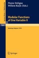 Tapa de Modular Functions of One Variable II