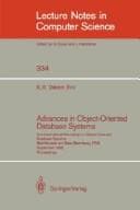 Tapa de Advances in Object-Oriented Database Systems