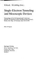 Tapa de Single-Electron Tunneling and Mesoscopic Devices