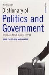 Tapa de Dictionary of politics and government