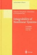 Tapa de Integrability of nonlinear systems