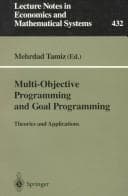Tapa de Multi-Objective Programming and Goal Programming