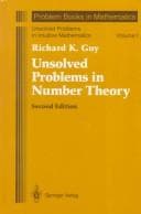 Tapa de Unsolved problems in number theory