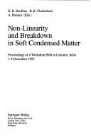 Tapa de Non-linearity and breakdown in soft condensed matter