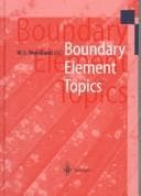 Tapa de Boundary element topics