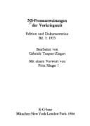 Tapa de NS-Presseanweisungen der Vorkriegszeit