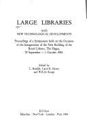 Tapa de Large libraries and new technological developments