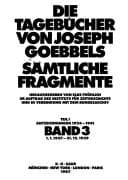 Tapa de Die Tagebücher von Joseph Goebbels