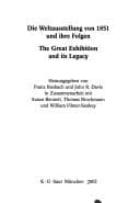 Tapa de Weltausstellung Von 1851 Und Ihre Folgen/the Great Exhibition and Its Legacy