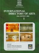 Tapa de International directory of arts