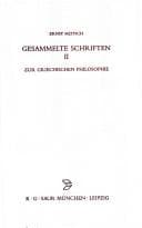 Tapa de Gesammelte Schriften II (BZA 153) (Beitrage Zur Altertumskunde)