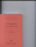Tapa de Vitae Parallelae, vol. I, fasc. 1