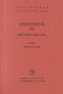 Tapa de Procopius: Opera omnia: Vol. II: De bellis libris V-VIII