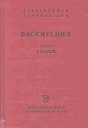 Tapa de Bacchylidis Carmina cum fragmentis