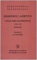 Tapa de Bibliotheca scriptorum Graecorum et Romanorum Teubneriana. First Edition: Diogenes Laertius: vitae philosophorum, vol. III: indices