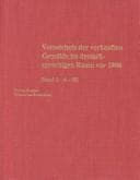 Tapa de Verzeichnis der verkauften Gemälde im deutschsprachigen Raum vor 1800