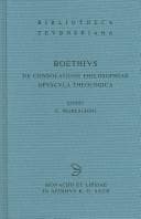 Tapa de Boethius: De consolatione philosophiae