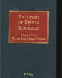 Tapa de Dictionary of German National Biography, English Language Version