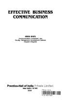 Tapa de Effective Business Communication