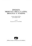 Tapa de Epigrafia medievale greca e latina