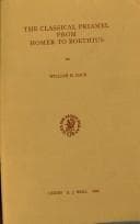 Tapa de The classical priamel from Homer to Boethius